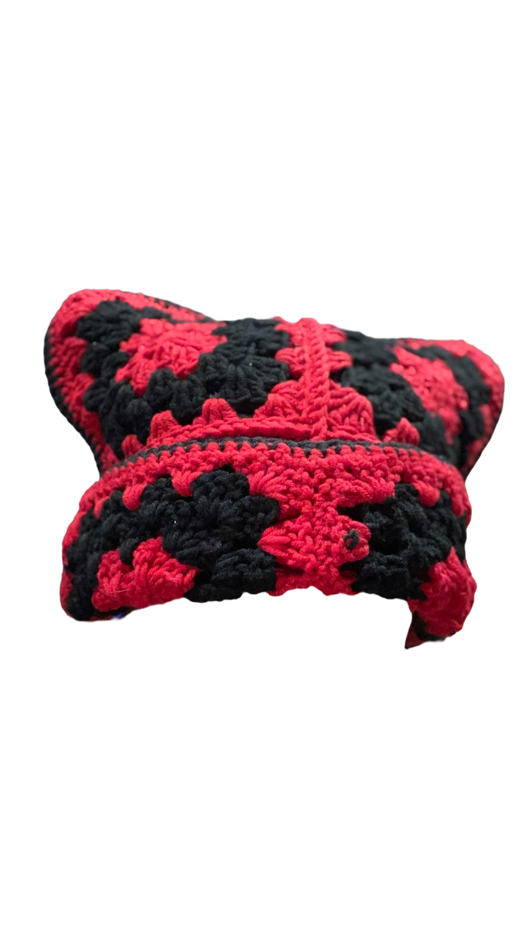 Granny square cat hat