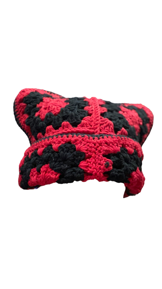 Granny square cat hat